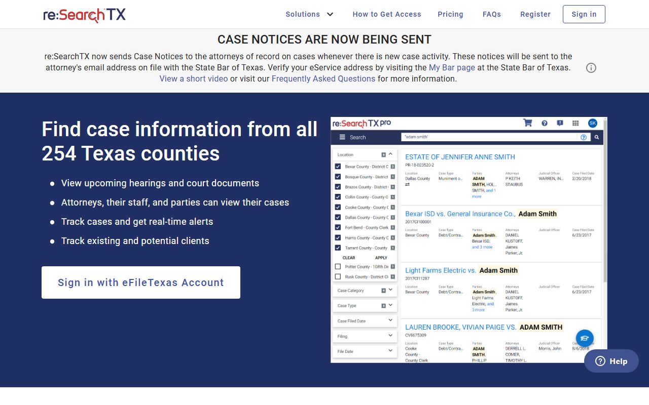 re:SearchTX Coleman County court records after arrest search portal